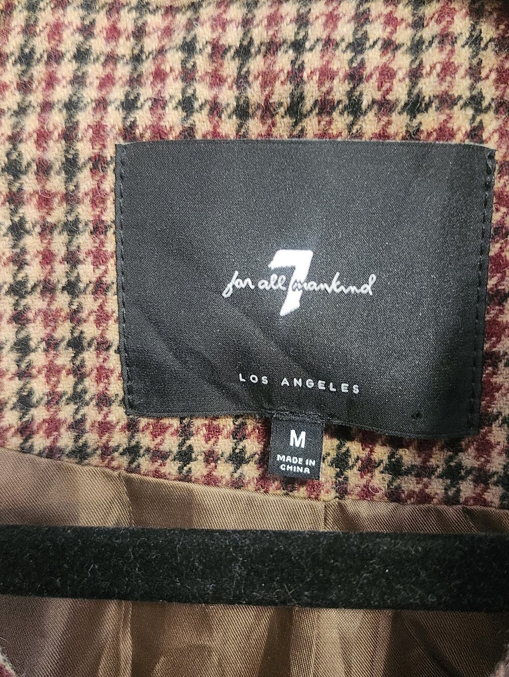 7 For All Mankind Mixed Plaid Cropped Jacket Size M Academia • Preppy • Equestri - Picture 4 of 10